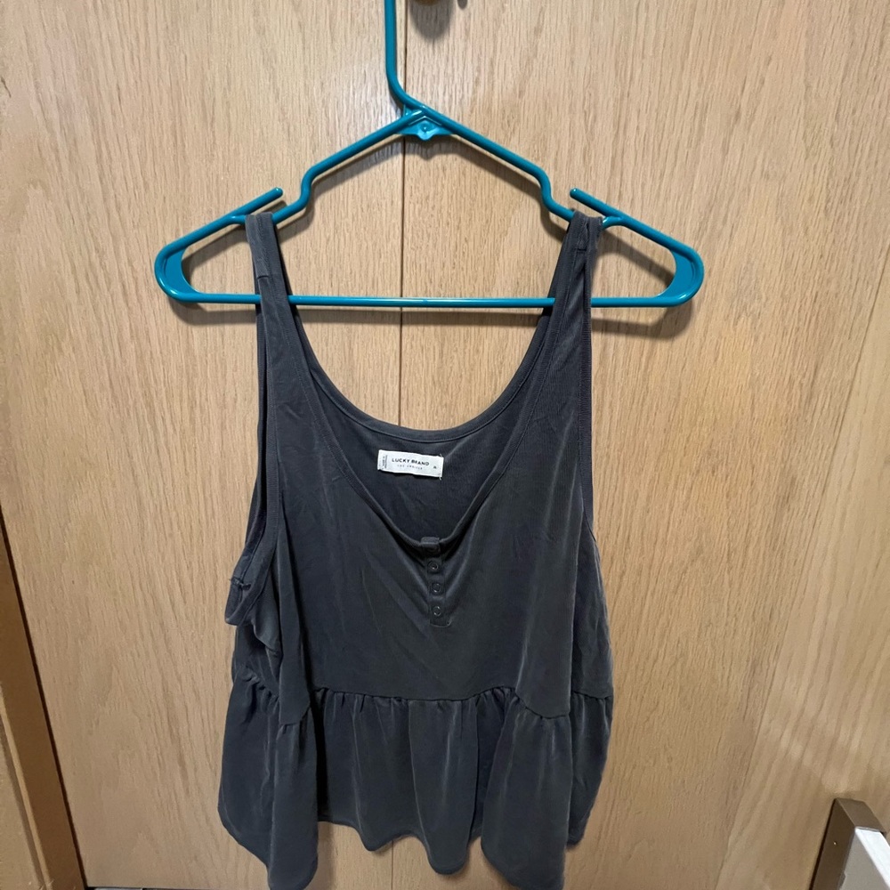 Lucky Brand Charcoal Tank Top